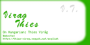 virag thies business card